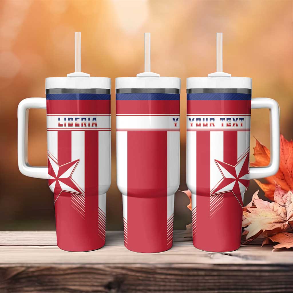 Custom Liberia Football Tumbler With Handle Sporty Style LT15