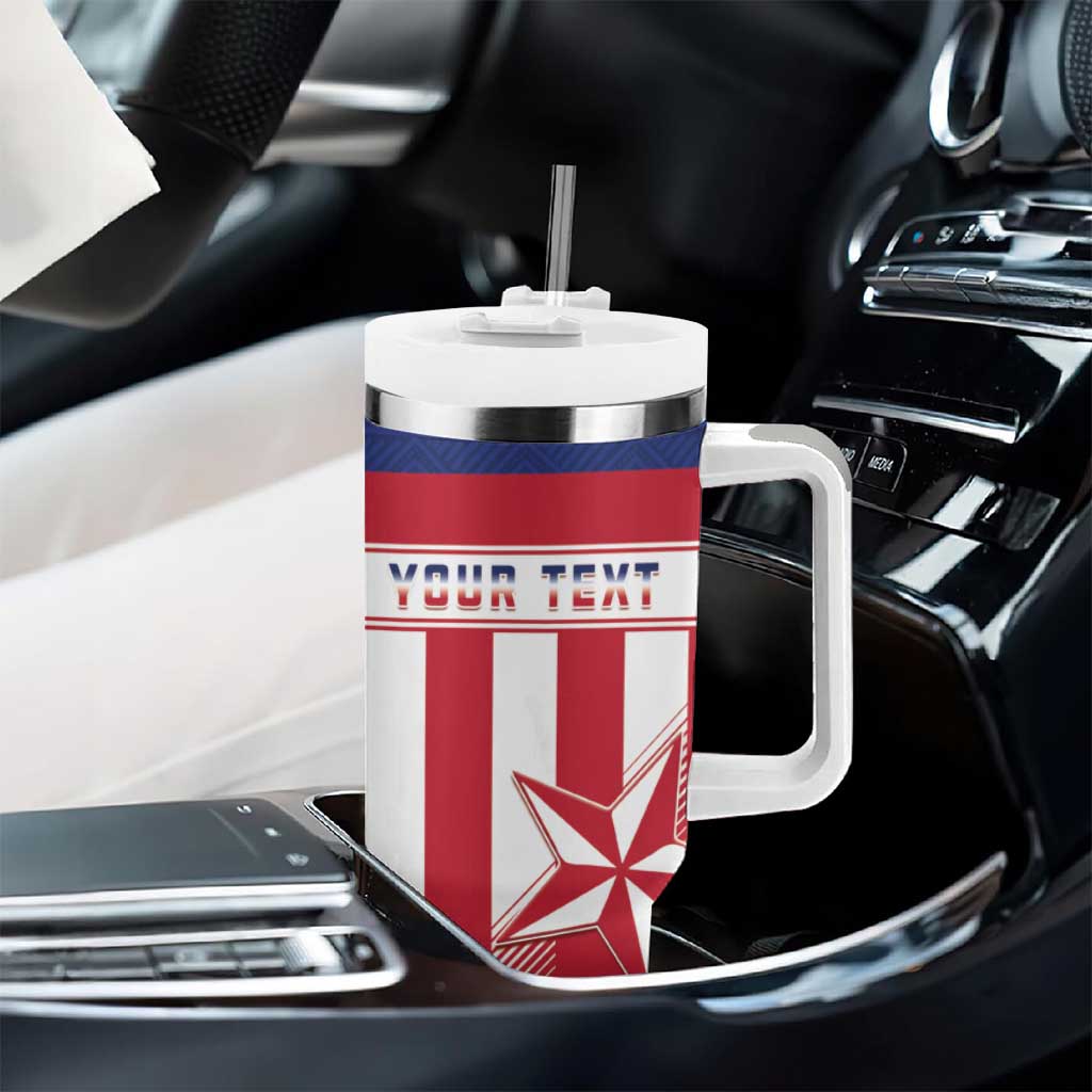 Custom Liberia Football Tumbler With Handle Sporty Style LT15