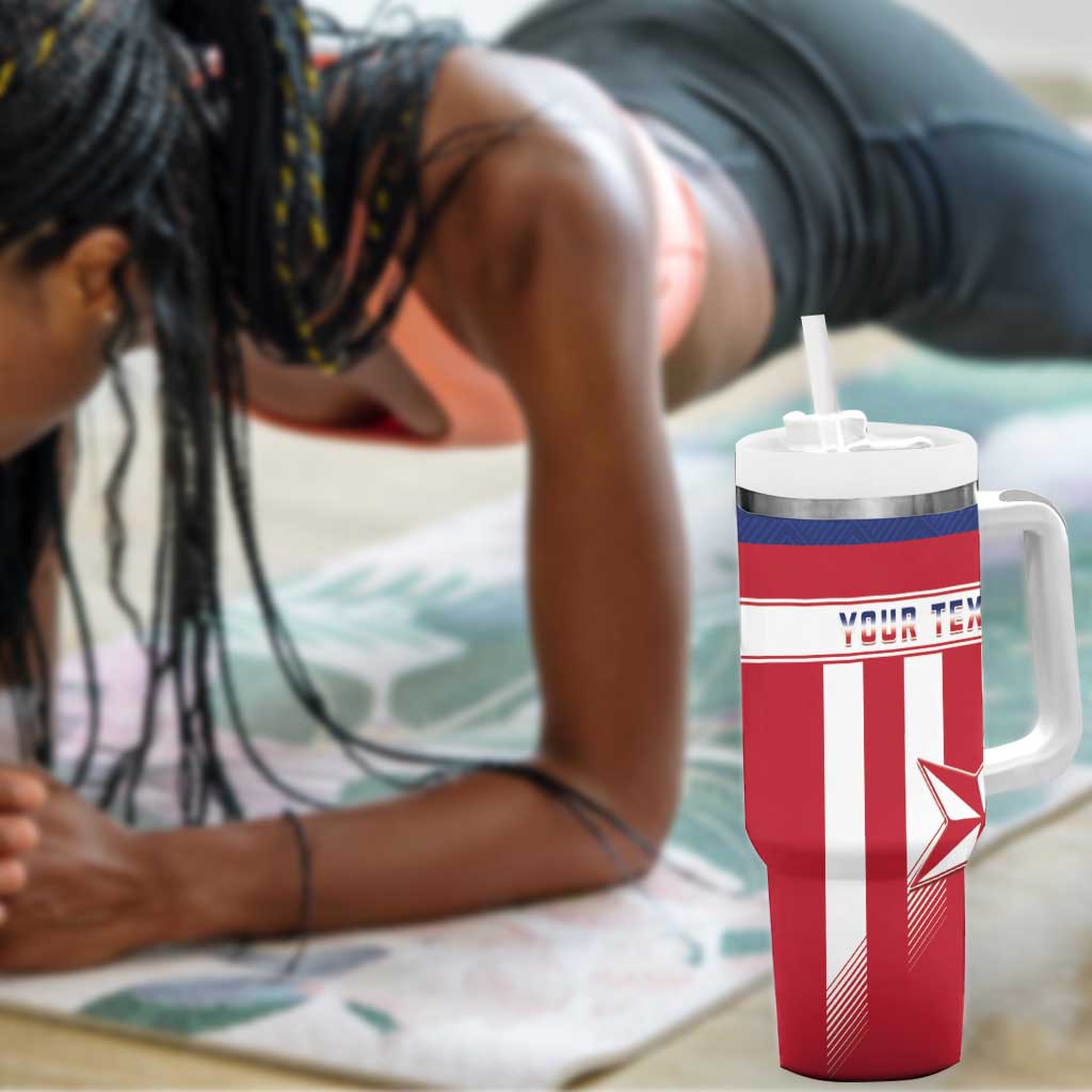 Custom Liberia Football Tumbler With Handle Sporty Style LT15