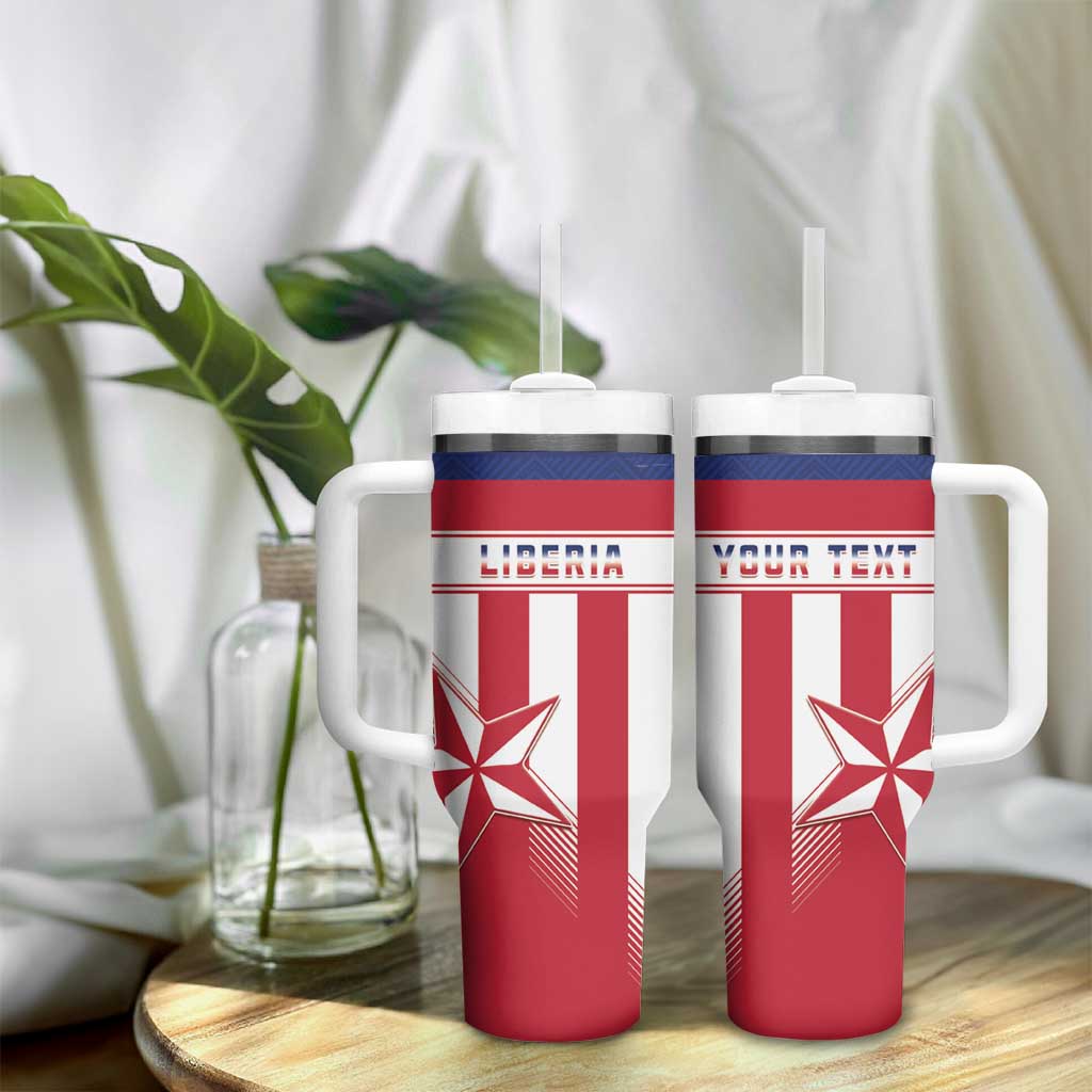 Custom Liberia Football Tumbler With Handle Sporty Style LT15