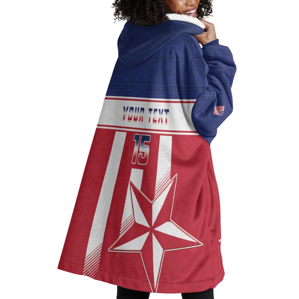 Custom Liberia Football Wearable Blanket Hoodie Sporty Style LT15