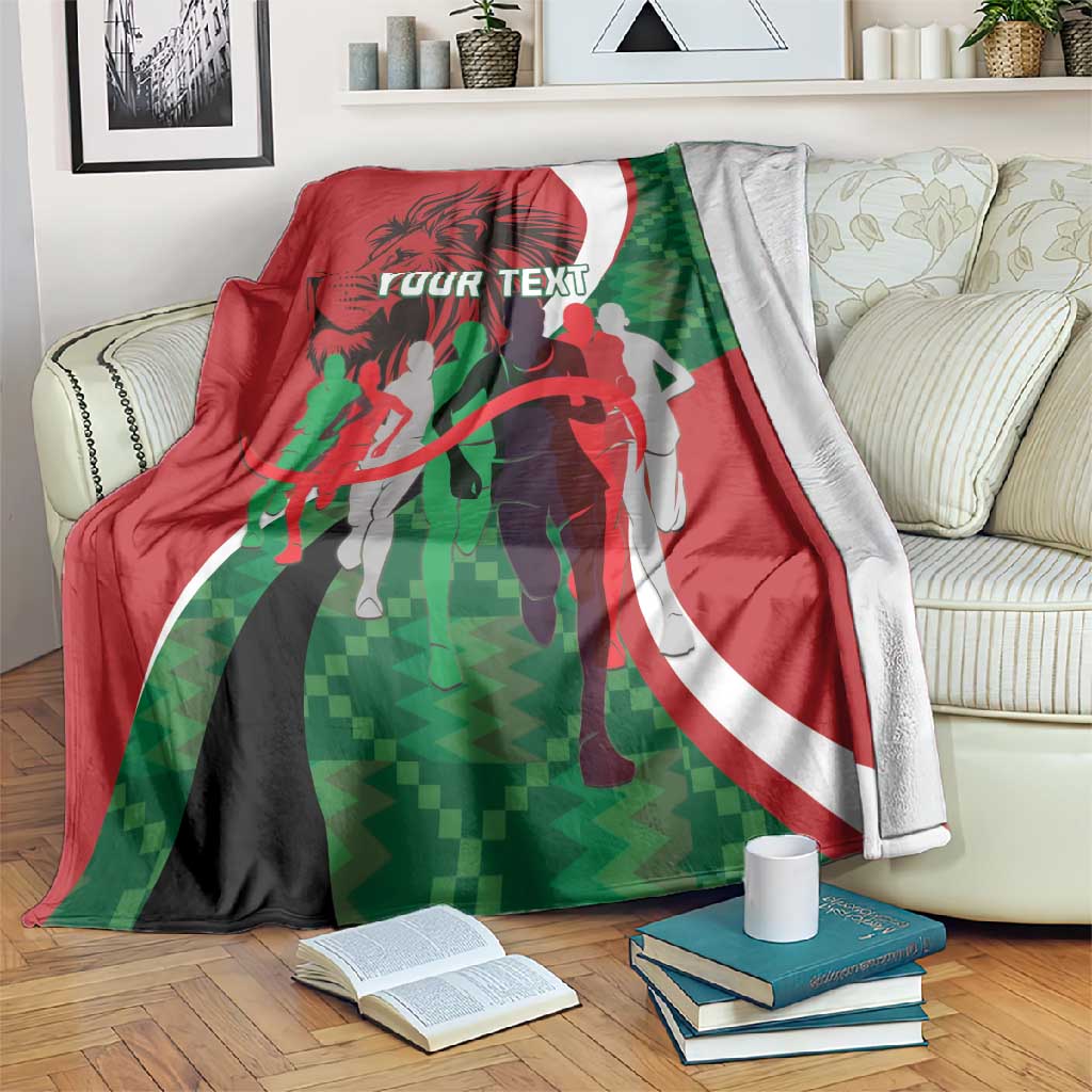 Personalised Athletics Kenya Blanket Kente Pattern LT15