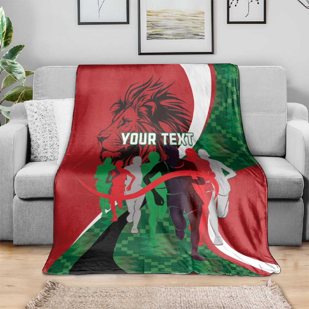 Personalised Athletics Kenya Blanket Kente Pattern LT15