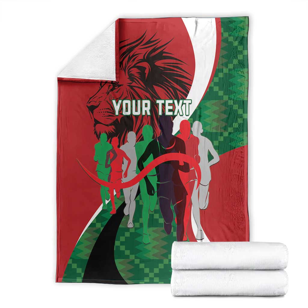 Personalised Athletics Kenya Blanket Kente Pattern LT15