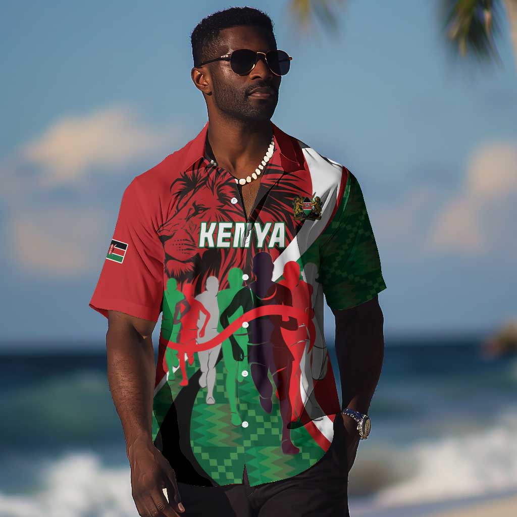 Personalised Athletics Kenya Hawaiian Shirt Kente Pattern LT15