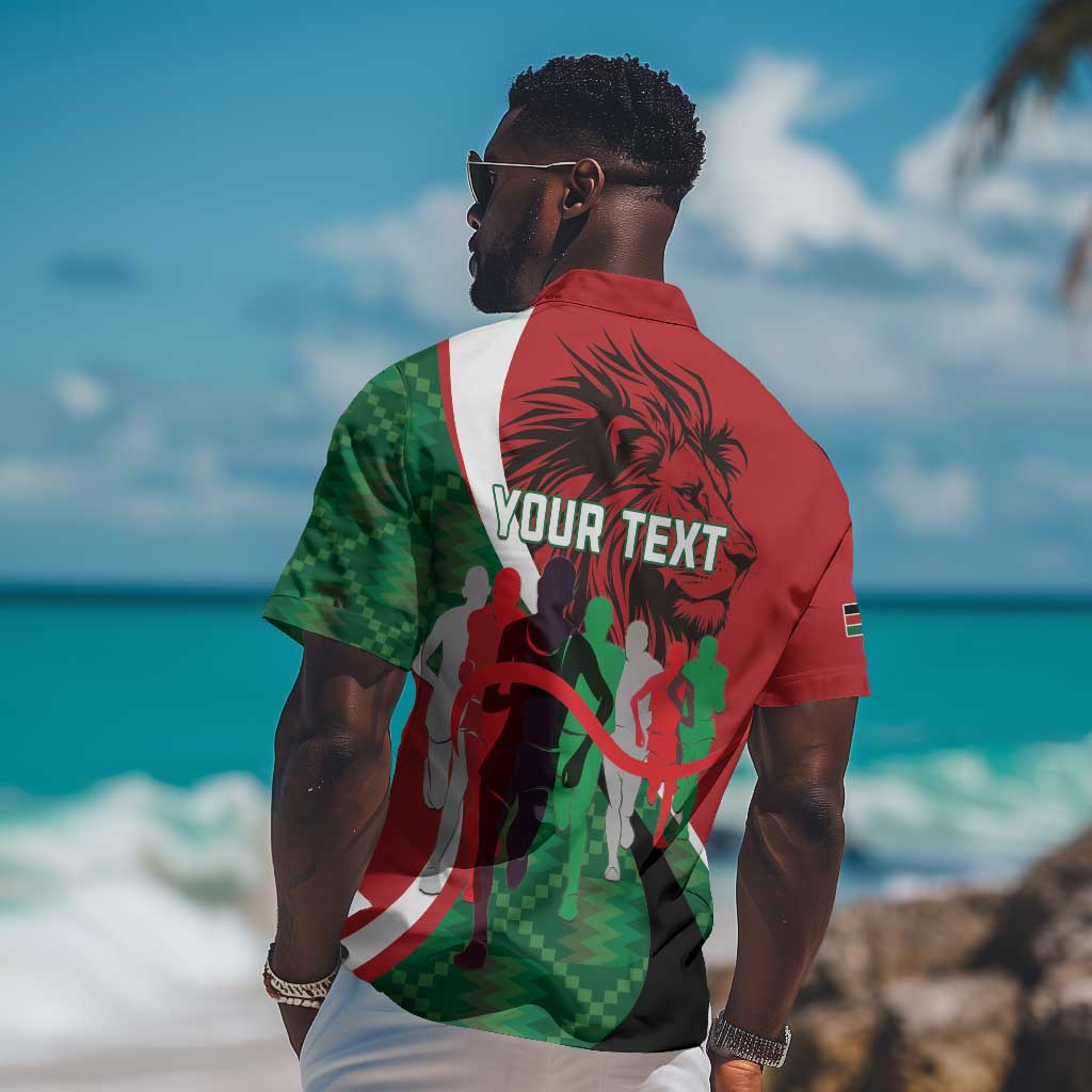 Personalised Athletics Kenya Hawaiian Shirt Kente Pattern LT15