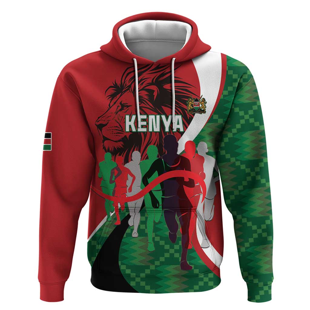 Personalised Athletics Kenya Hoodie We Are Champions LT15