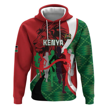 Personalised Athletics Kenya Hoodie We Are Champions LT15