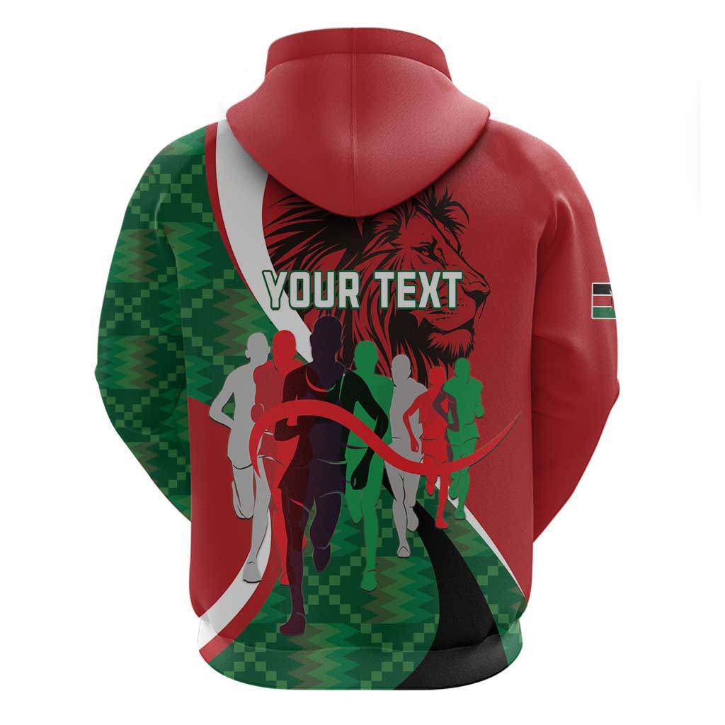 Personalised Athletics Kenya Hoodie We Are Champions LT15
