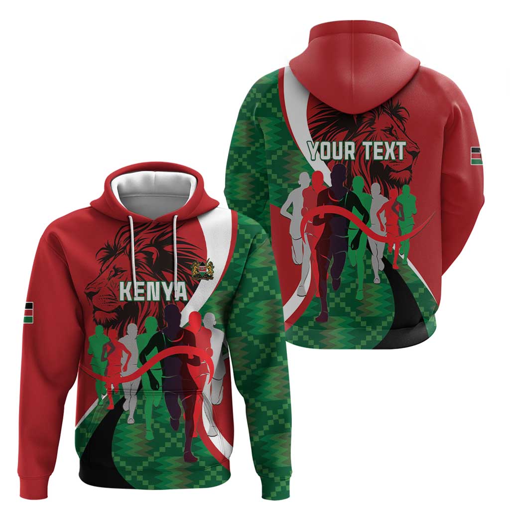 Personalised Athletics Kenya Hoodie We Are Champions LT15