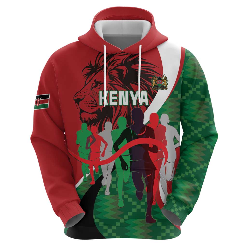 Personalised Athletics Kenya Hoodie We Are Champions LT15