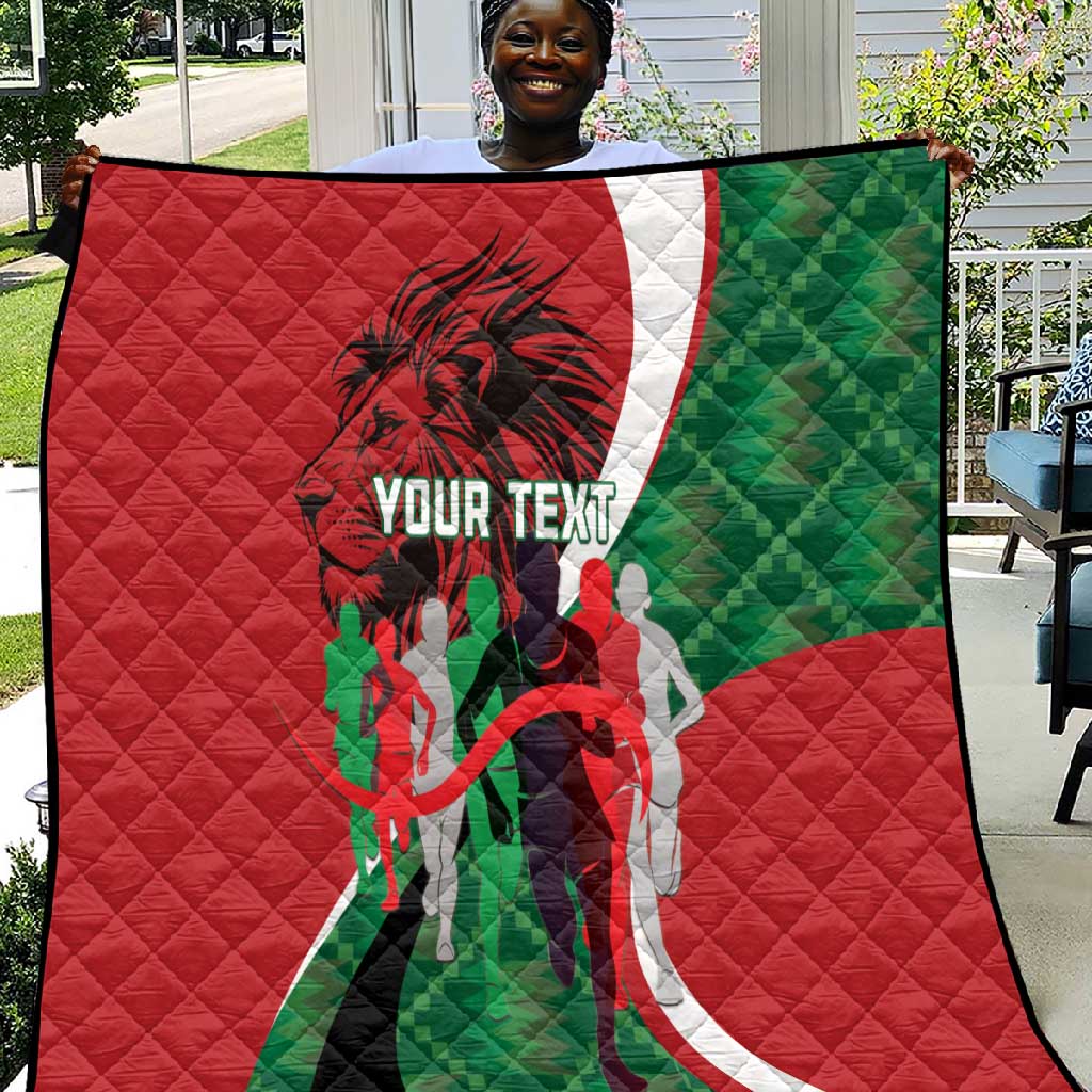 Personalised Athletics Kenya Quilt Kente Pattern LT15