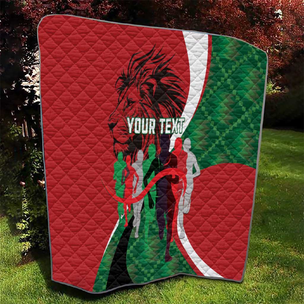 Personalised Athletics Kenya Quilt Kente Pattern LT15