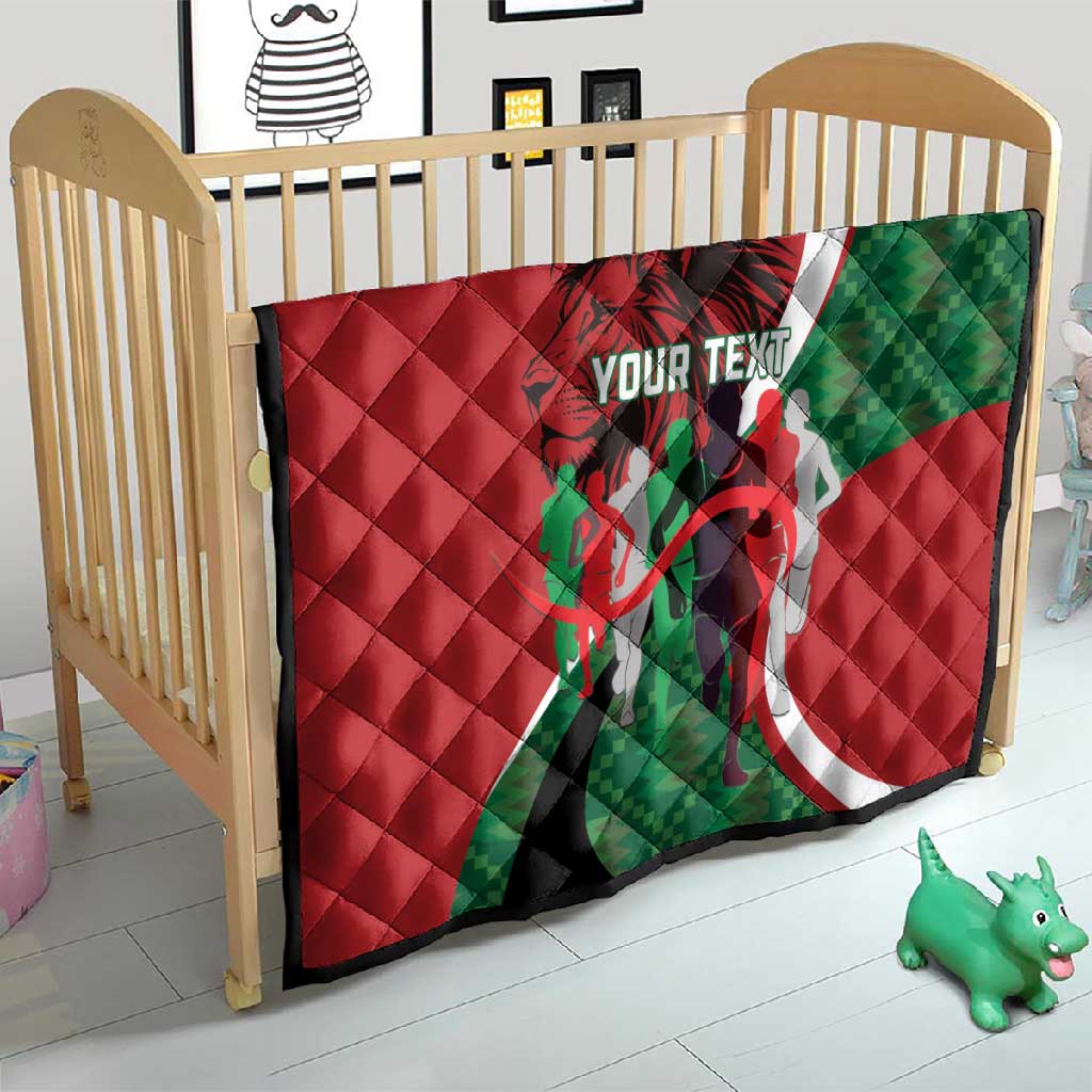 Personalised Athletics Kenya Quilt Kente Pattern LT15