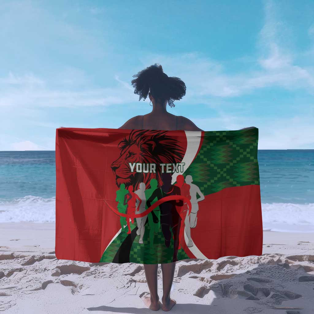 Personalised Athletics Kenya Sarong Kente Pattern LT15