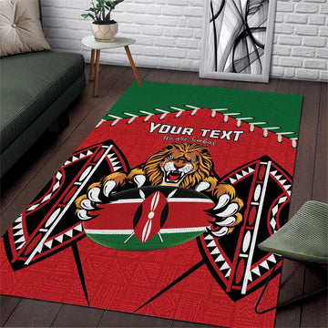 Custom Kenya Rugby Area Rug We Are Simbas LT15