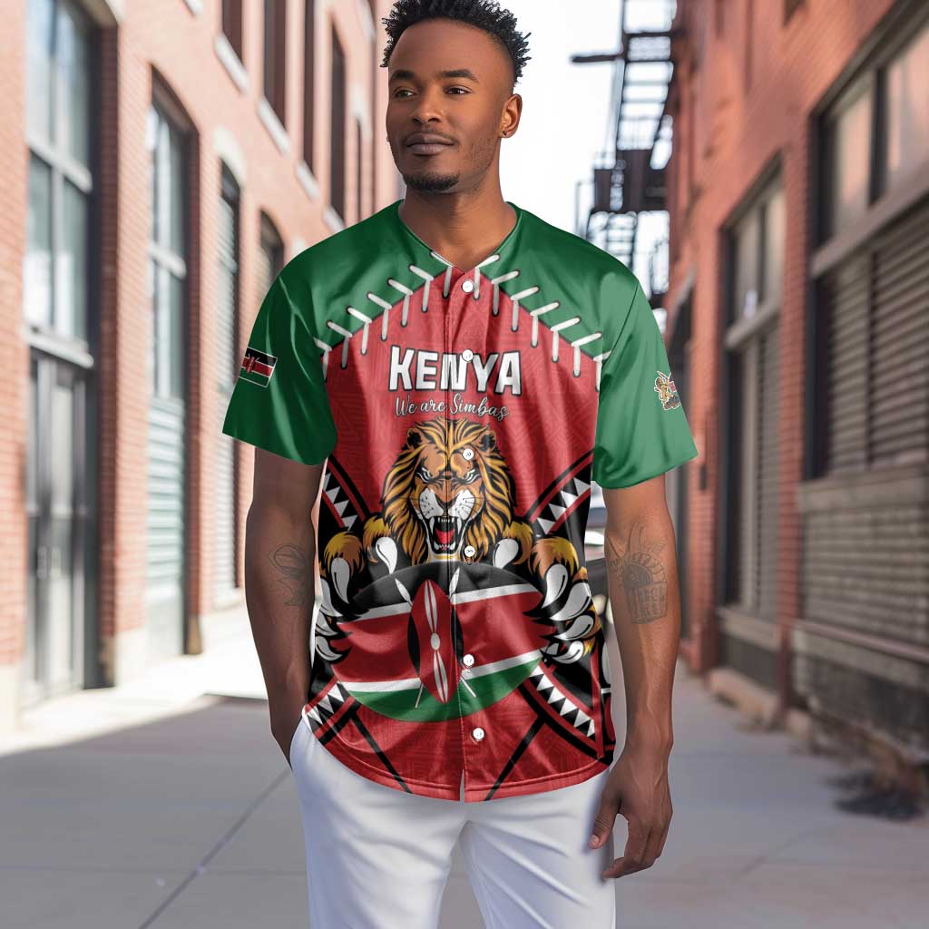 Custom Kenya Rugby Baseball Jersey We Are Simbas LT15