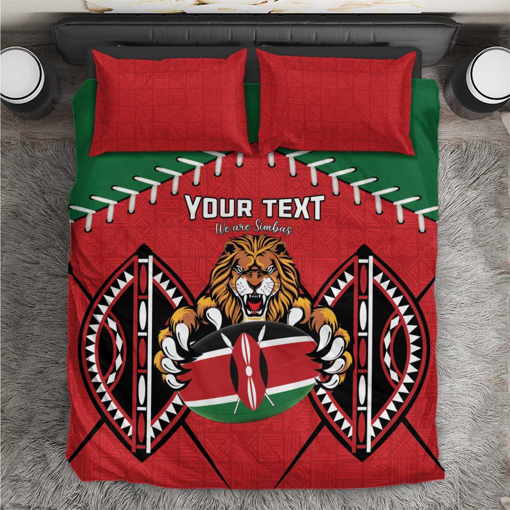 Custom Kenya Rugby Bedding Set We Are Simbas LT15