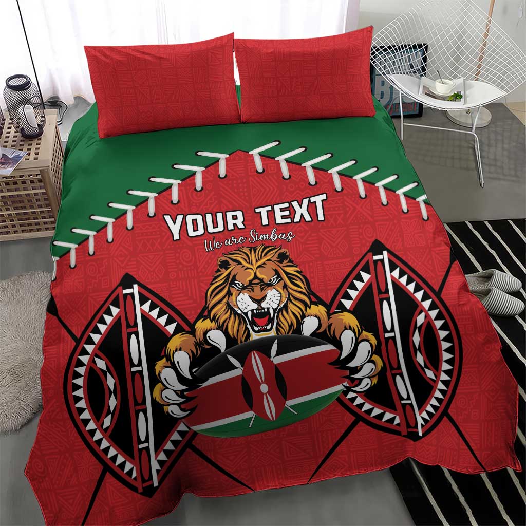Custom Kenya Rugby Bedding Set We Are Simbas LT15