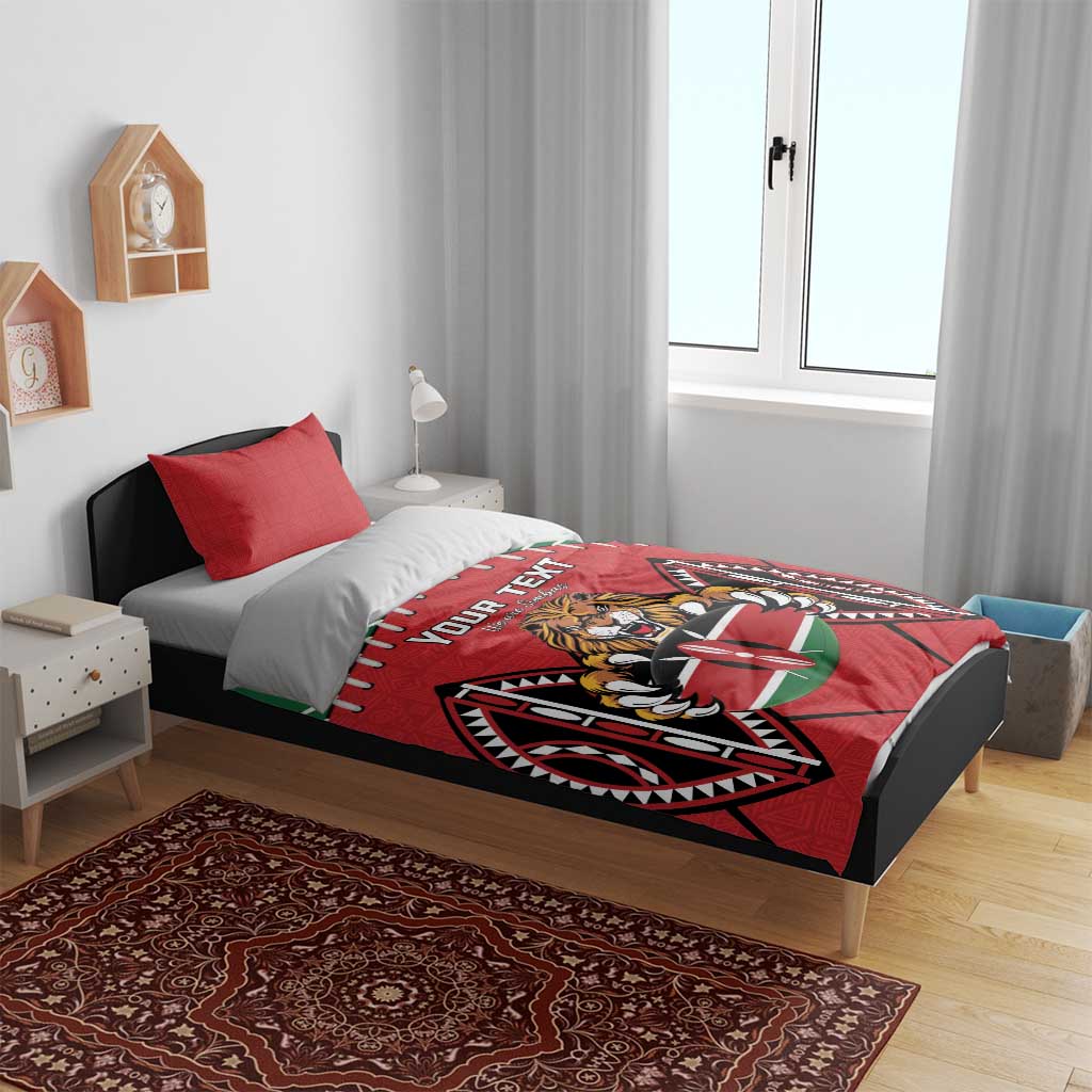 Custom Kenya Rugby Bedding Set We Are Simbas LT15