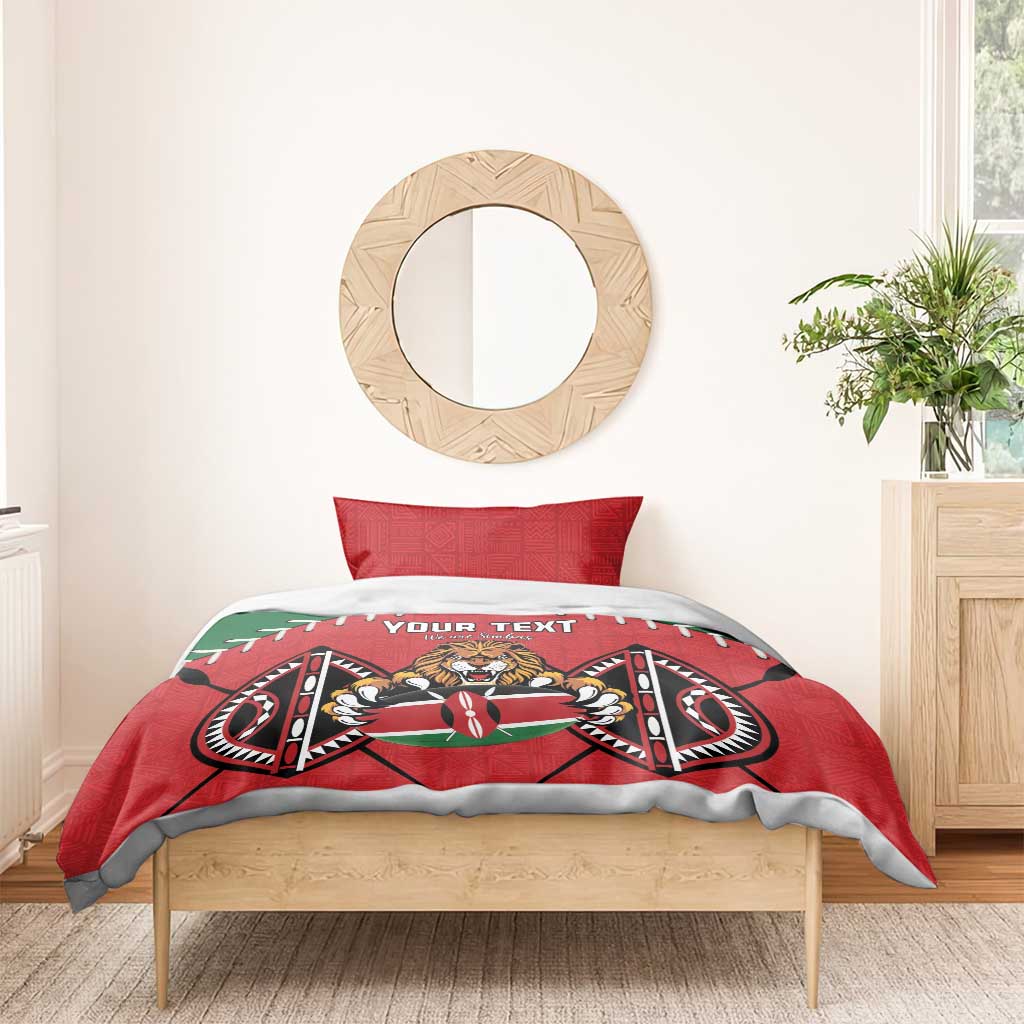 Custom Kenya Rugby Bedding Set We Are Simbas LT15