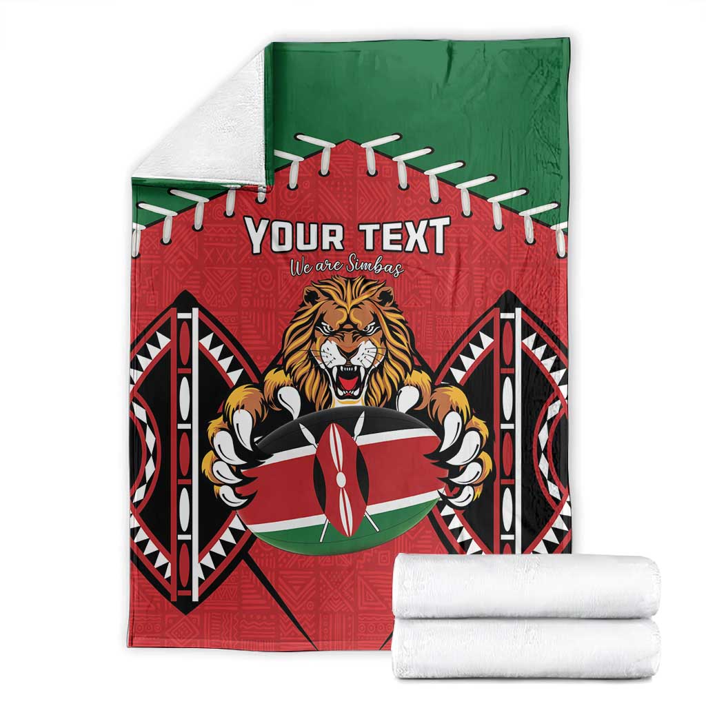 Custom Kenya Rugby Blanket We Are Simbas LT15
