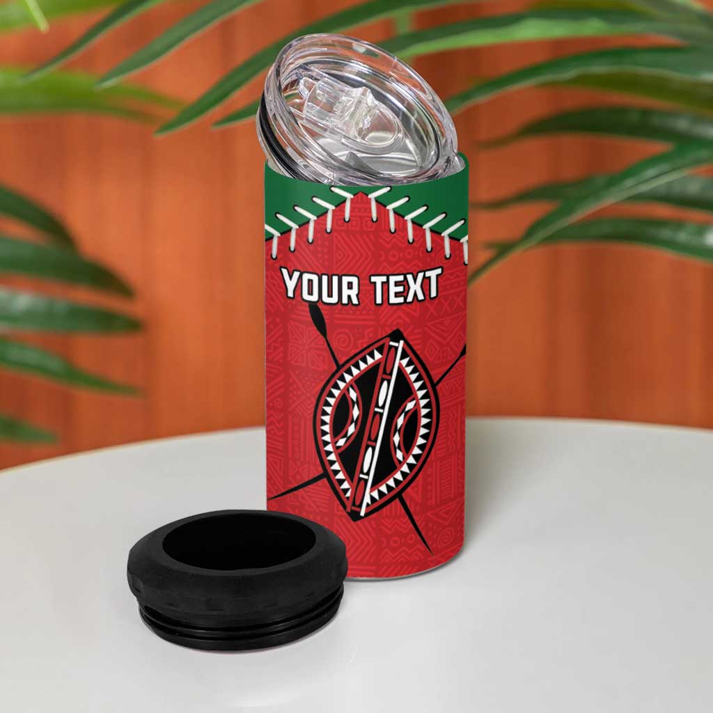 Custom Kenya Rugby 4 in 1 Can Cooler Tumbler We Are Simbas LT15