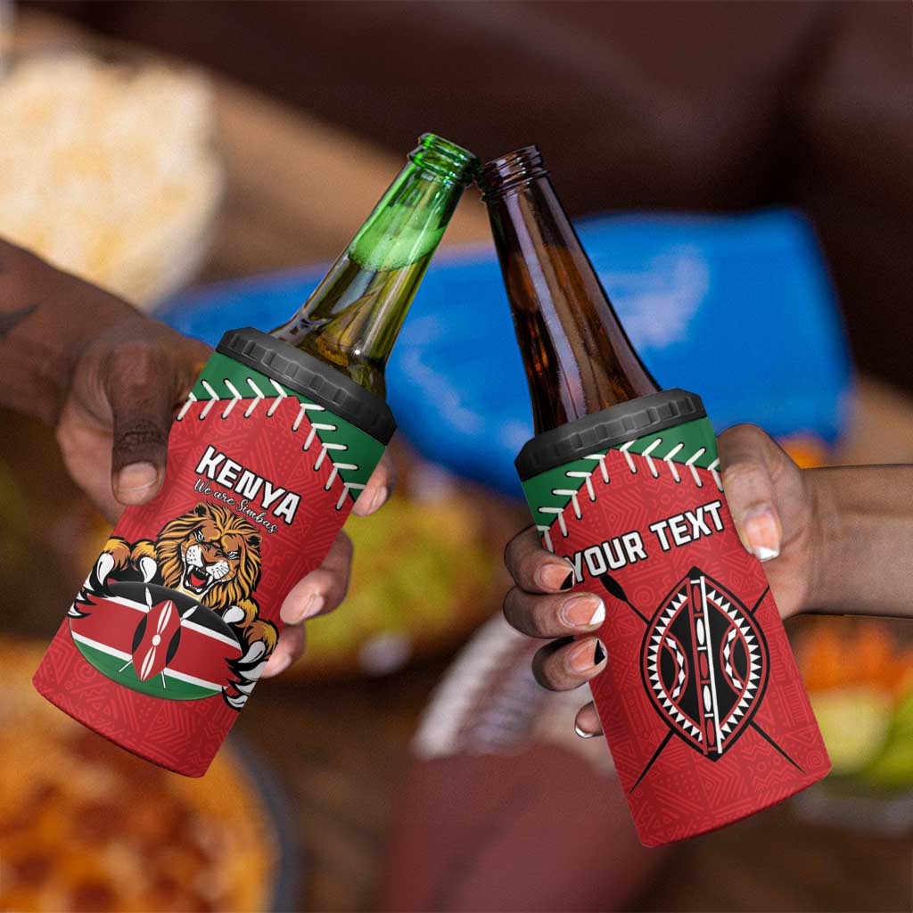 Custom Kenya Rugby 4 in 1 Can Cooler Tumbler We Are Simbas LT15