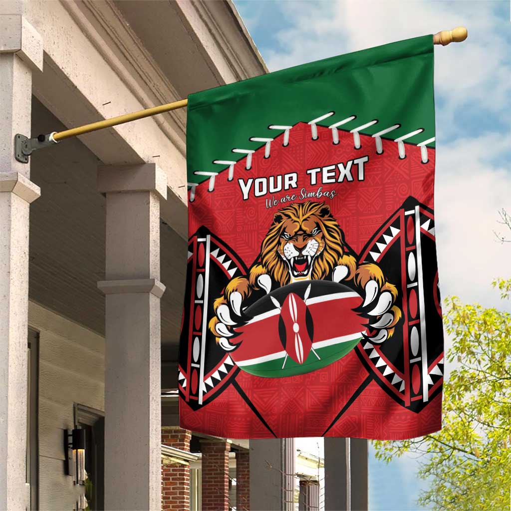 Custom Kenya Rugby Garden Flag We Are Simbas LT15