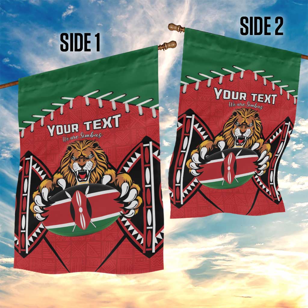 Custom Kenya Rugby Garden Flag We Are Simbas LT15