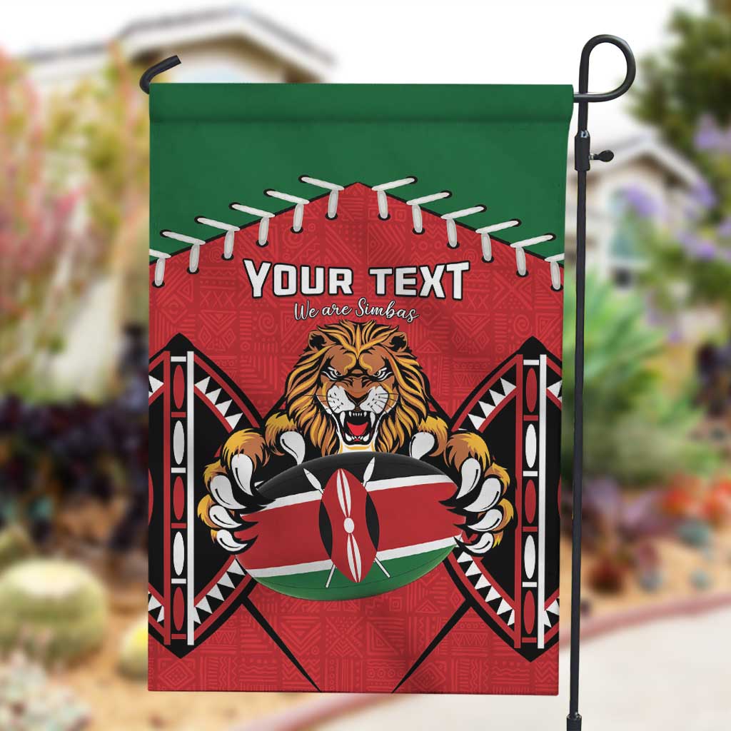 Custom Kenya Rugby Garden Flag We Are Simbas LT15