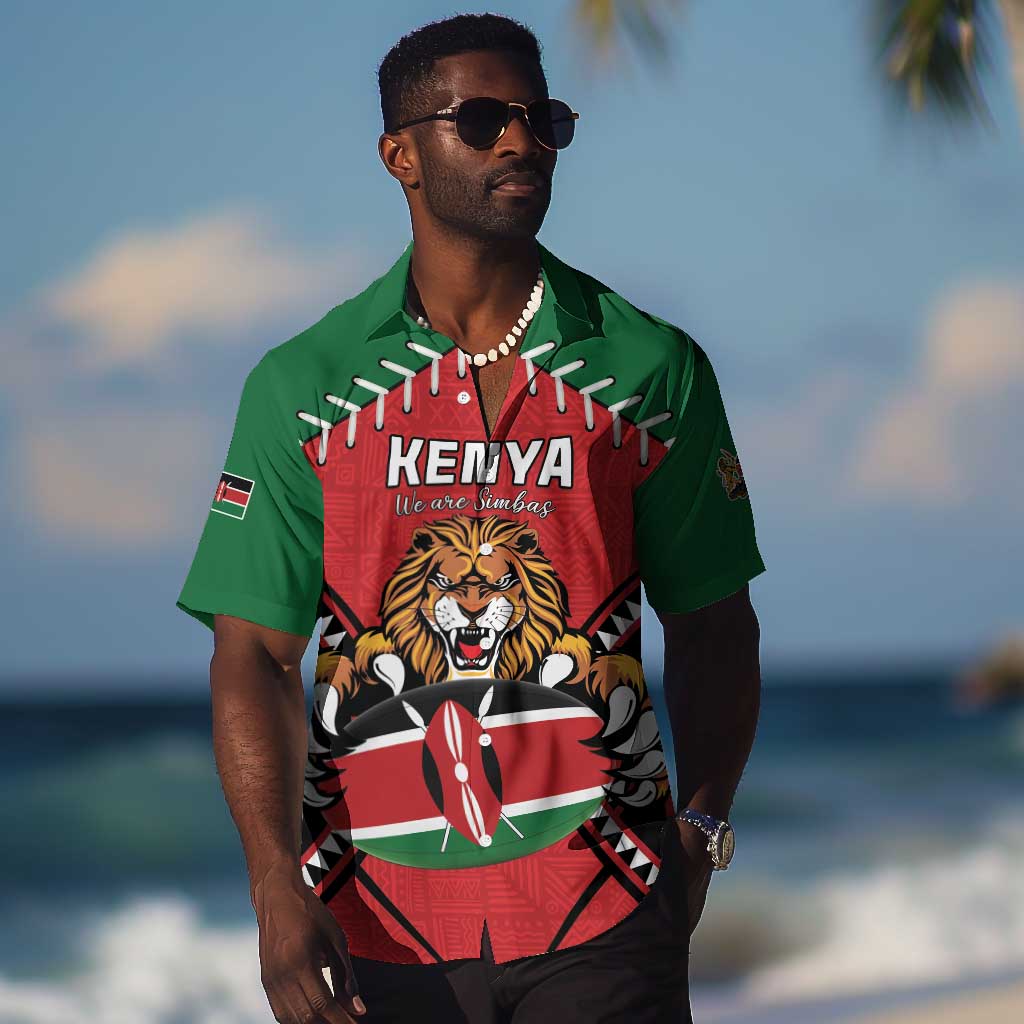 Custom Kenya Rugby Hawaiian Shirt We Are Simbas LT15