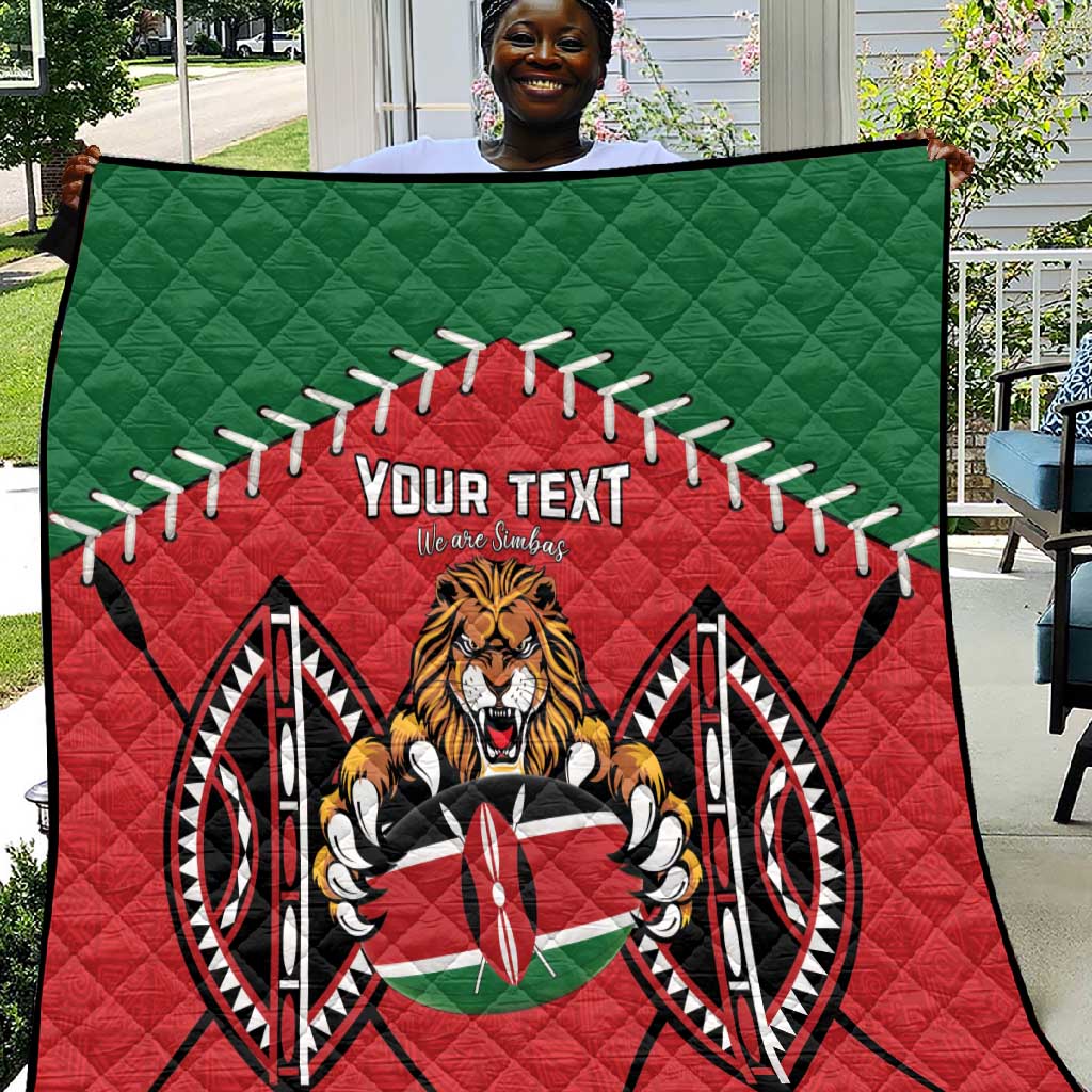 Custom Kenya Rugby Quilt We Are Simbas LT15