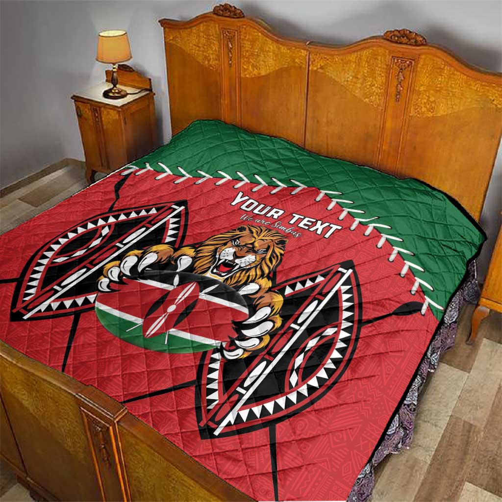 Custom Kenya Rugby Quilt We Are Simbas LT15