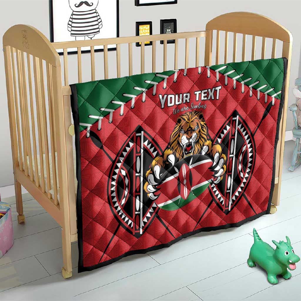 Custom Kenya Rugby Quilt We Are Simbas LT15