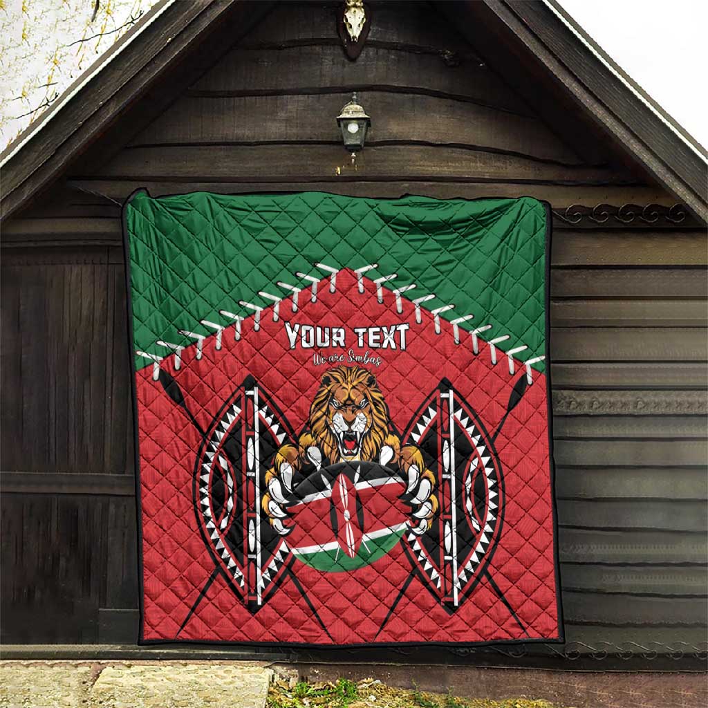 Custom Kenya Rugby Quilt We Are Simbas LT15