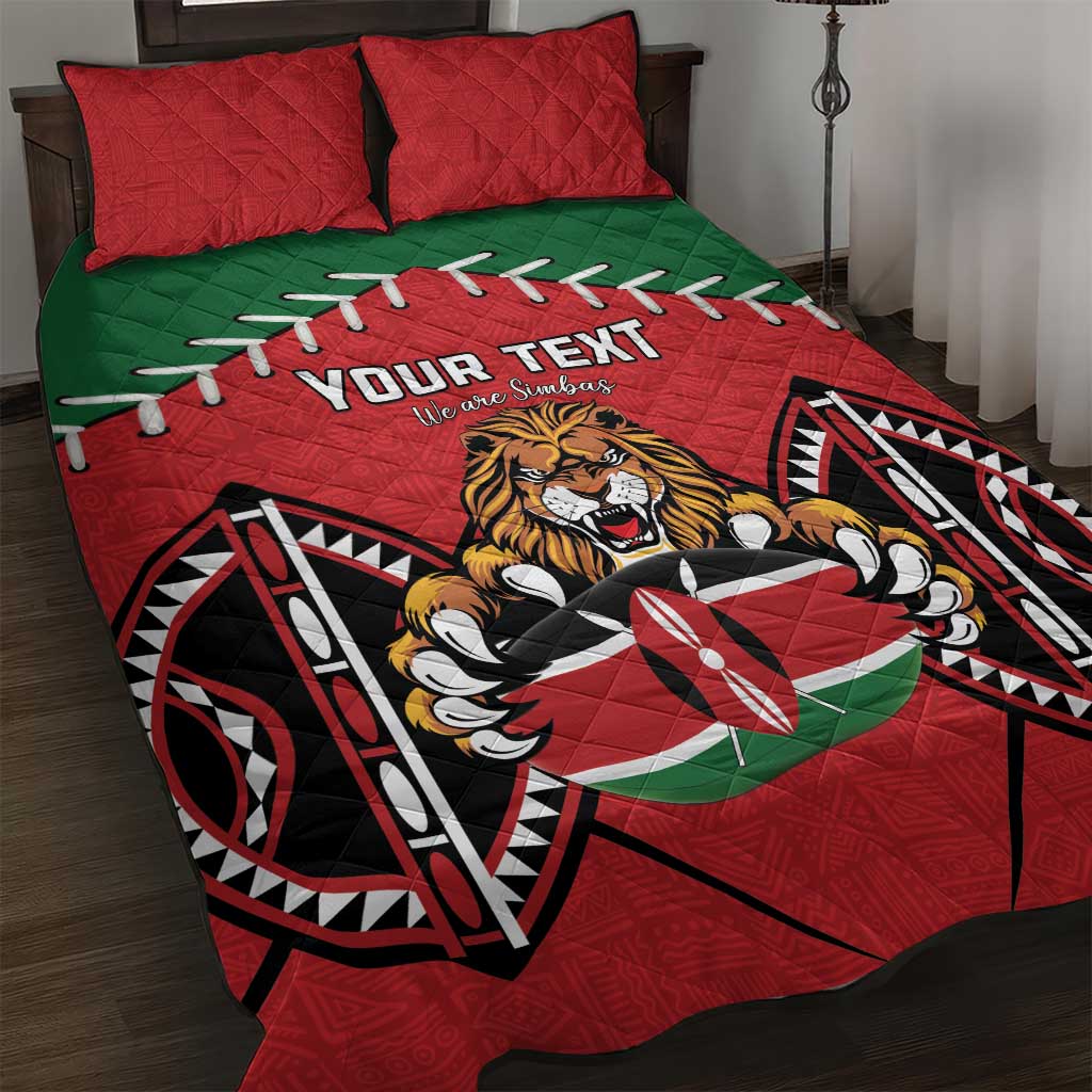 Custom Kenya Rugby Quilt Bed Set We Are Simbas LT15