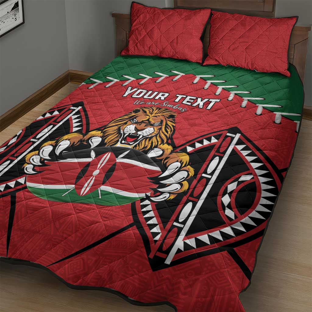 Custom Kenya Rugby Quilt Bed Set We Are Simbas LT15