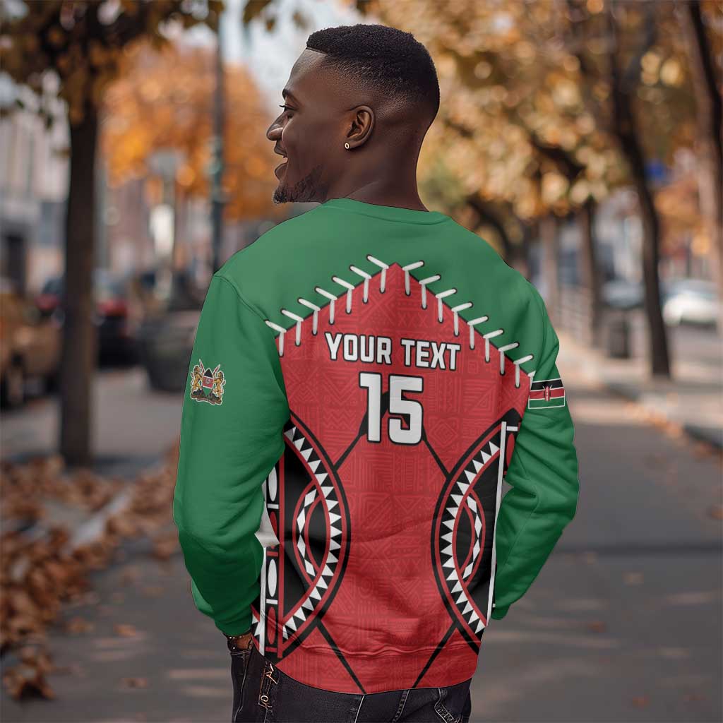 Custom Kenya Rugby Sweatshirt We Are Simbas LT15