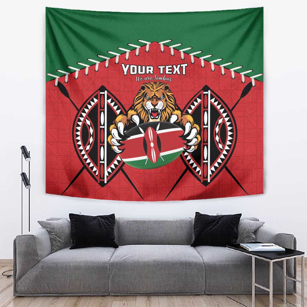 Custom Kenya Rugby Tapestry We Are Simbas LT15