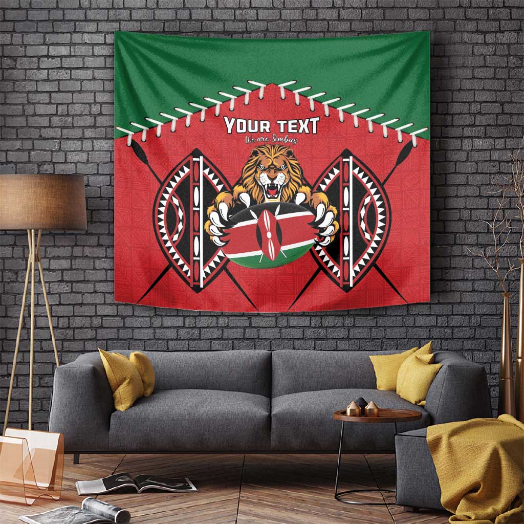 Custom Kenya Rugby Tapestry We Are Simbas LT15
