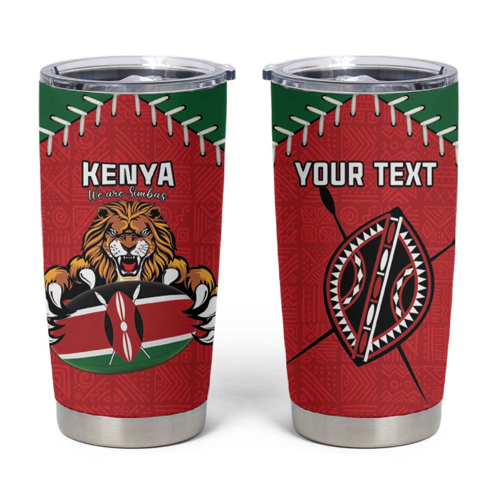 Custom Kenya Rugby Tumbler Cup We Are Simbas LT15