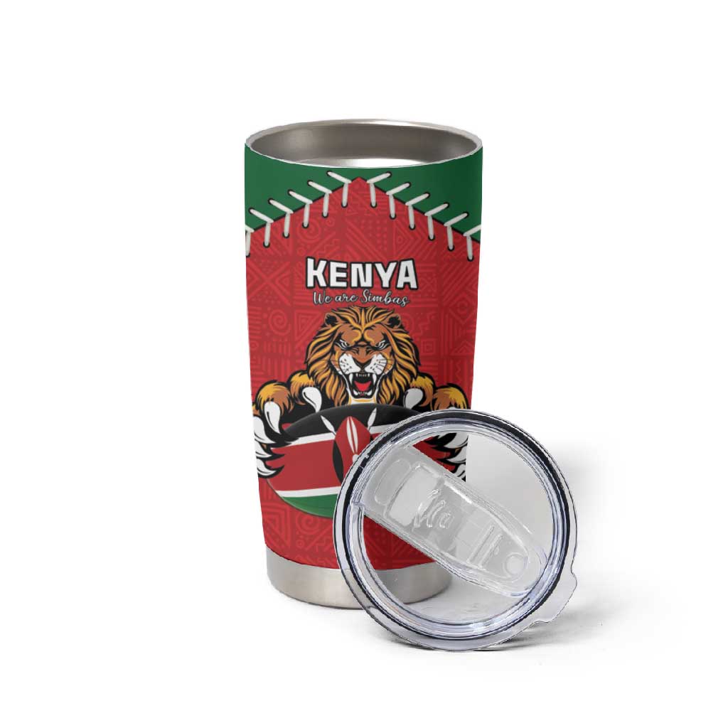 Custom Kenya Rugby Tumbler Cup We Are Simbas LT15