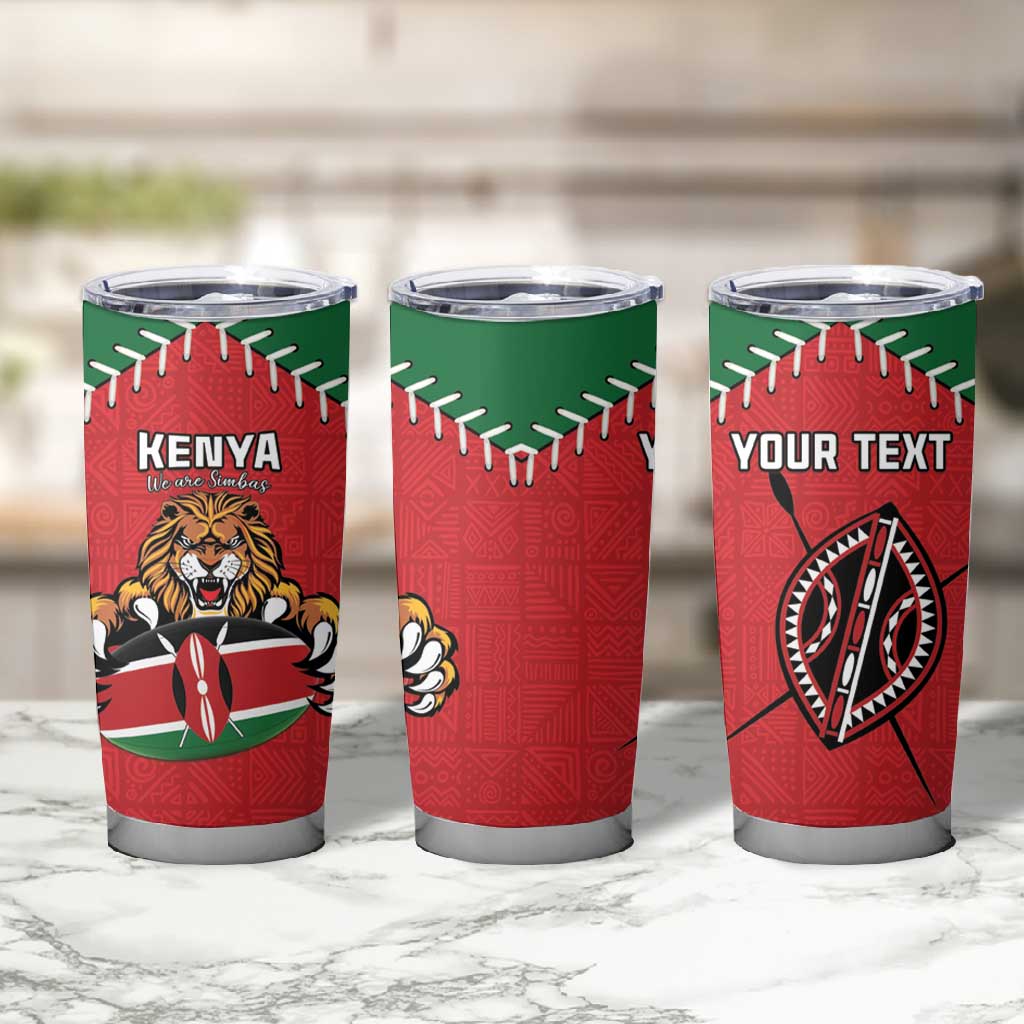 Custom Kenya Rugby Tumbler Cup We Are Simbas LT15