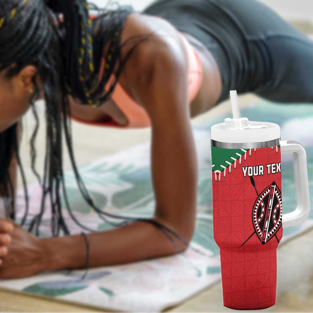 Custom Kenya Rugby Tumbler With Handle We Are Simbas LT15