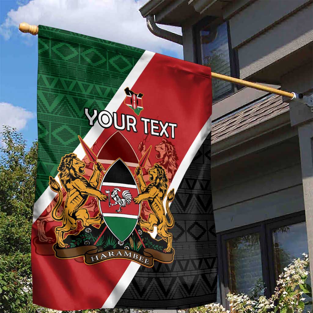 Personalised Kenya Garden Flag Flag Style - African Pattern LT15