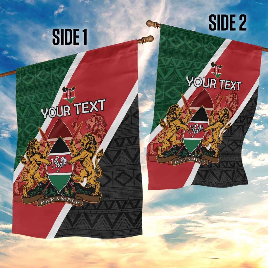 Personalised Kenya Garden Flag Flag Style - African Pattern LT15