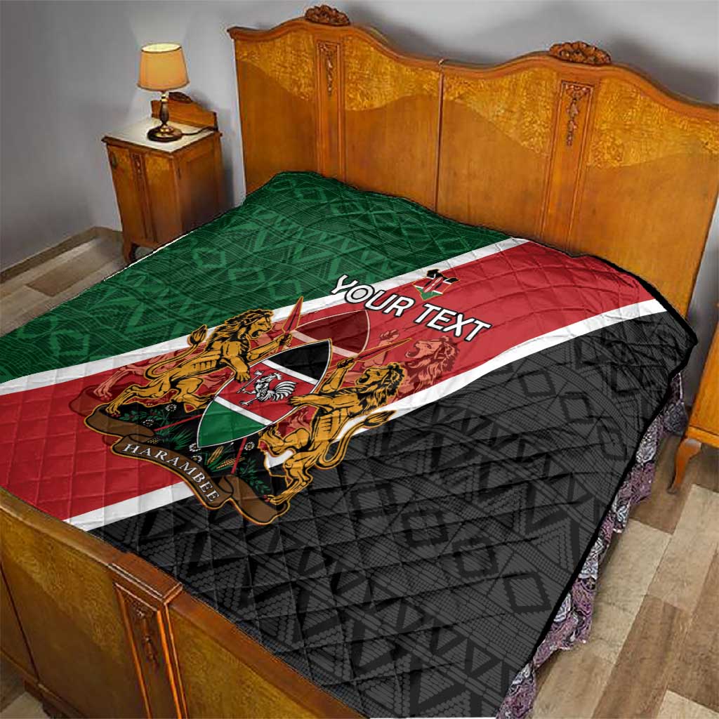 Personalised Kenya Quilt Flag Style - African Pattern LT15