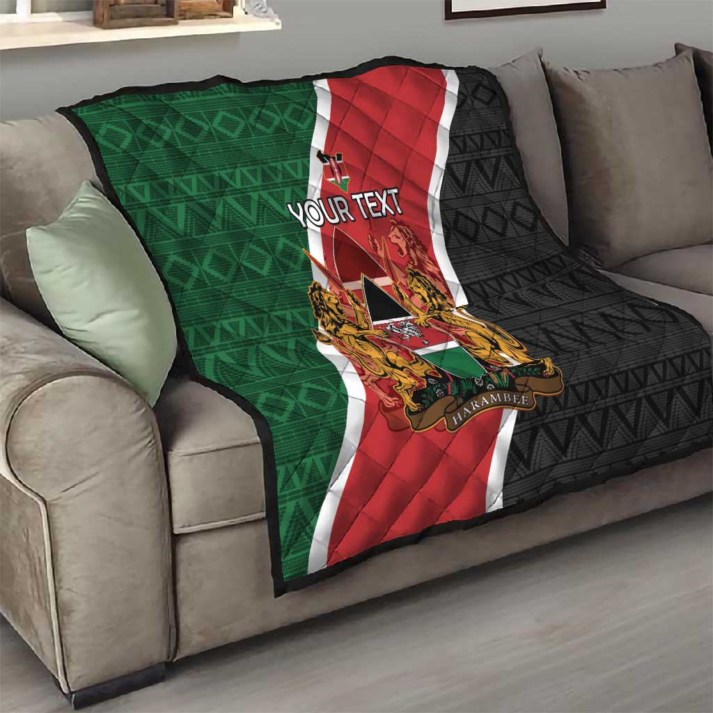 Personalised Kenya Quilt Flag Style - African Pattern LT15