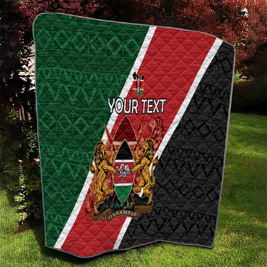 Personalised Kenya Quilt Flag Style - African Pattern LT15